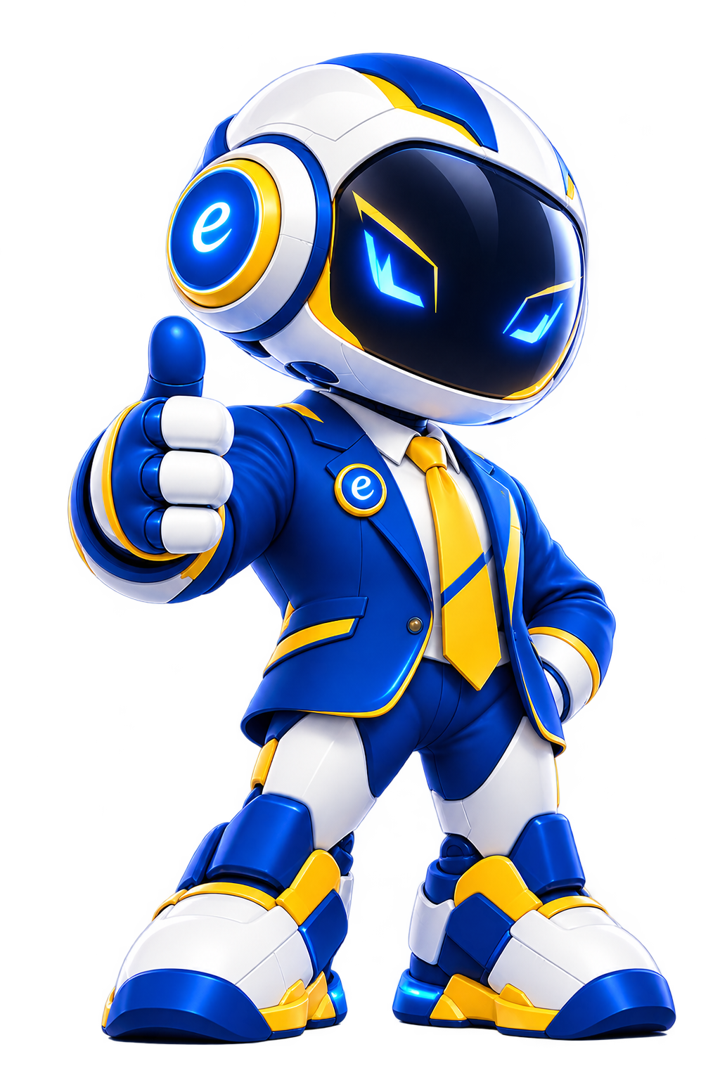 Horizon Hub robot mascot giving a confident thumbs up